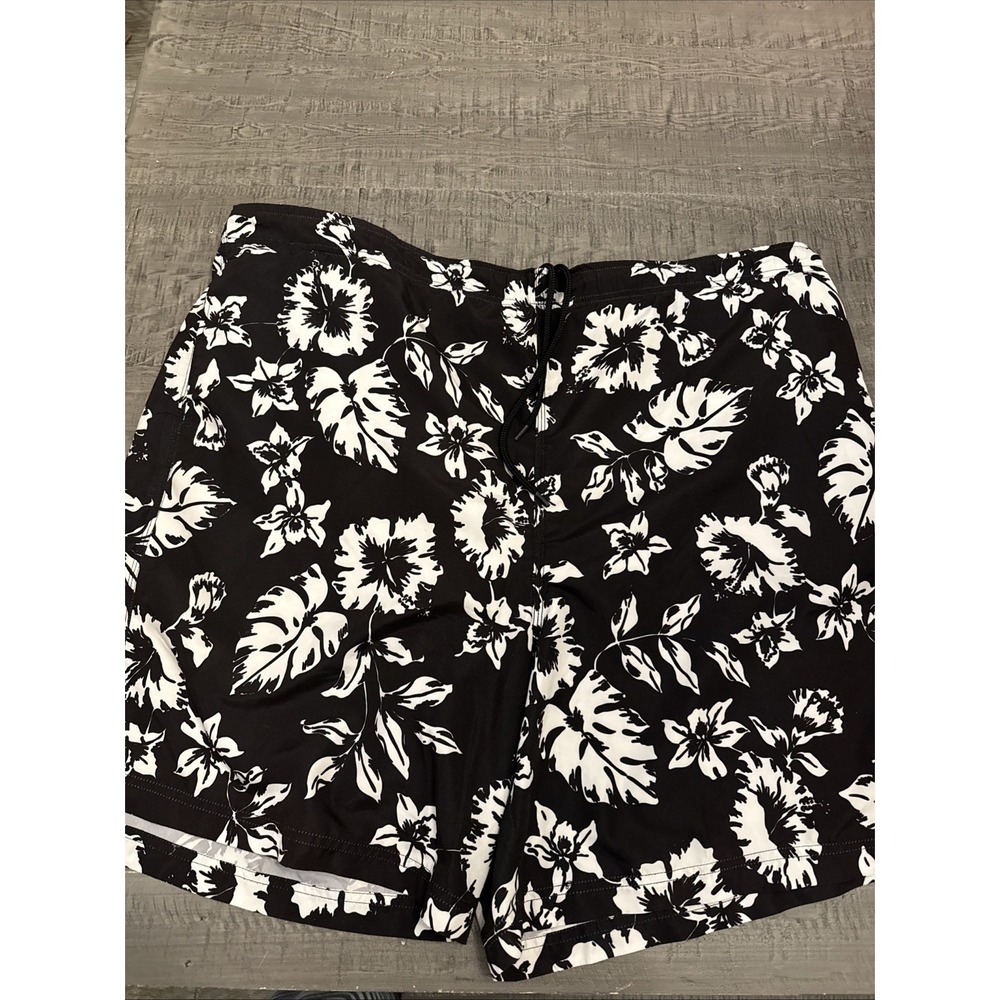 Iguana sportswear‎ XXL swim trunks brown white floral
